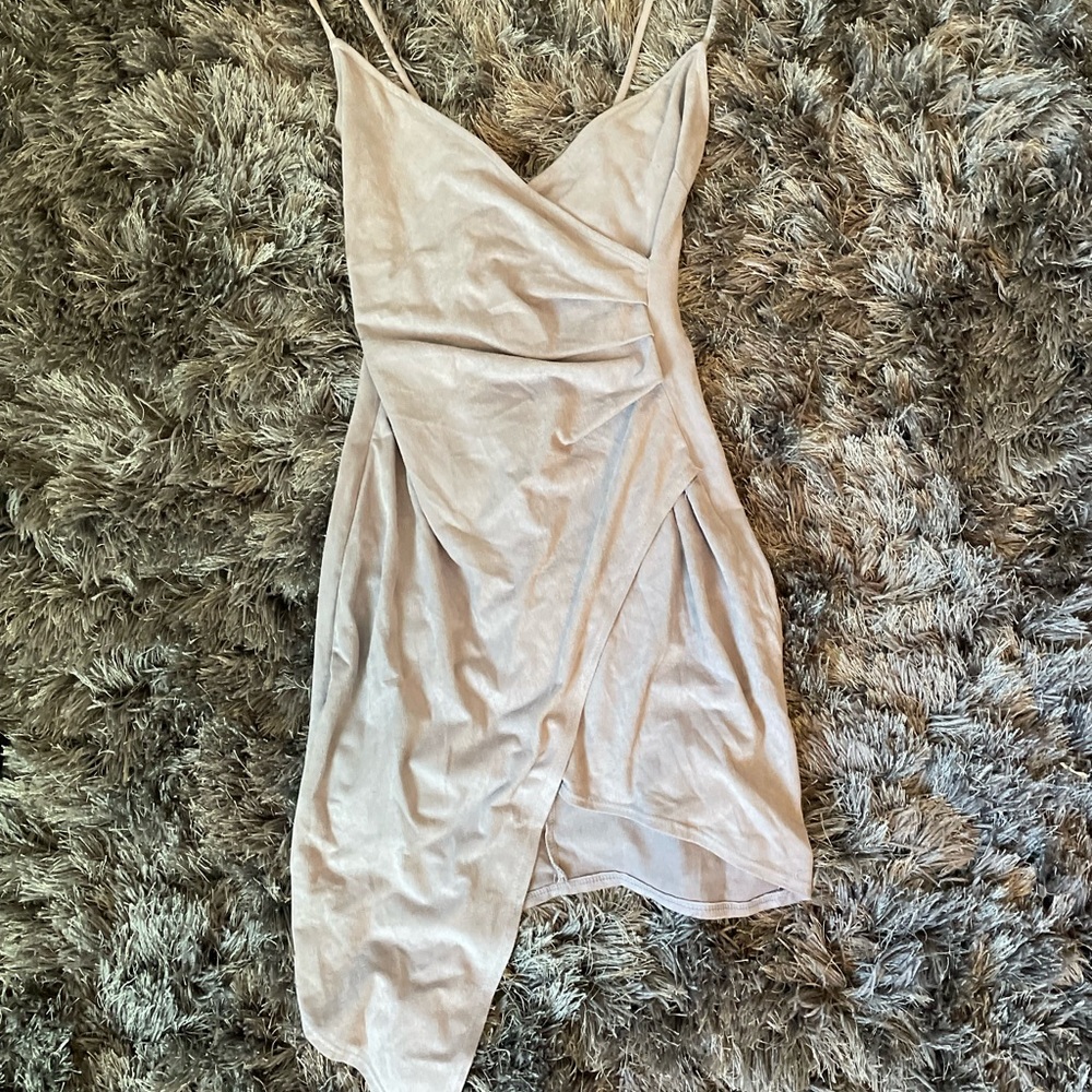 Windsor Lavender Suede Asymmetrical dress size XS